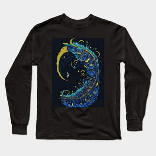 Abstract Colorful Shrimp Long Sleeve T-Shirt